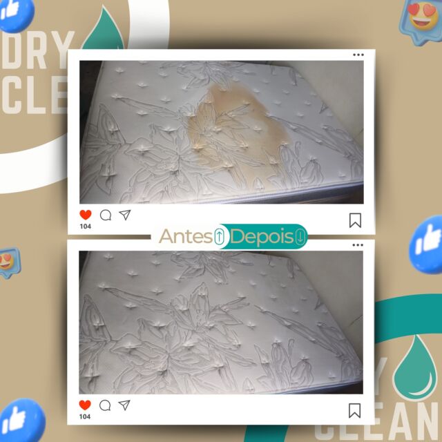 ✨ Transformação Incrível! ✨ Olha só a diferença no antes e depois deste colchão! Com nossa limpeza especializada, conseguimos remover manchas e devolver o aspecto novo e impecável. Diga adeus às impurezas e tenha um sono mais saudável e confortável! 🛏💧

💡 Agende agora seu atendimento e surpreenda-se com os resultados!

#LimpezaDeEstofados #AntesEDepois #EstofadosLimpos #Qualidade #DryClean #Higienização